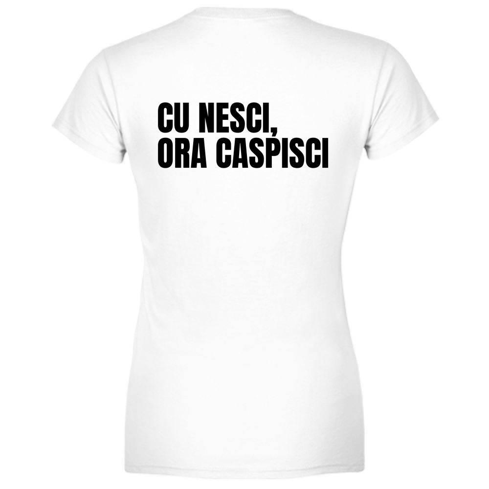 T-Shirt Donna Scollo V CU NESCI, ORA CAPISCI