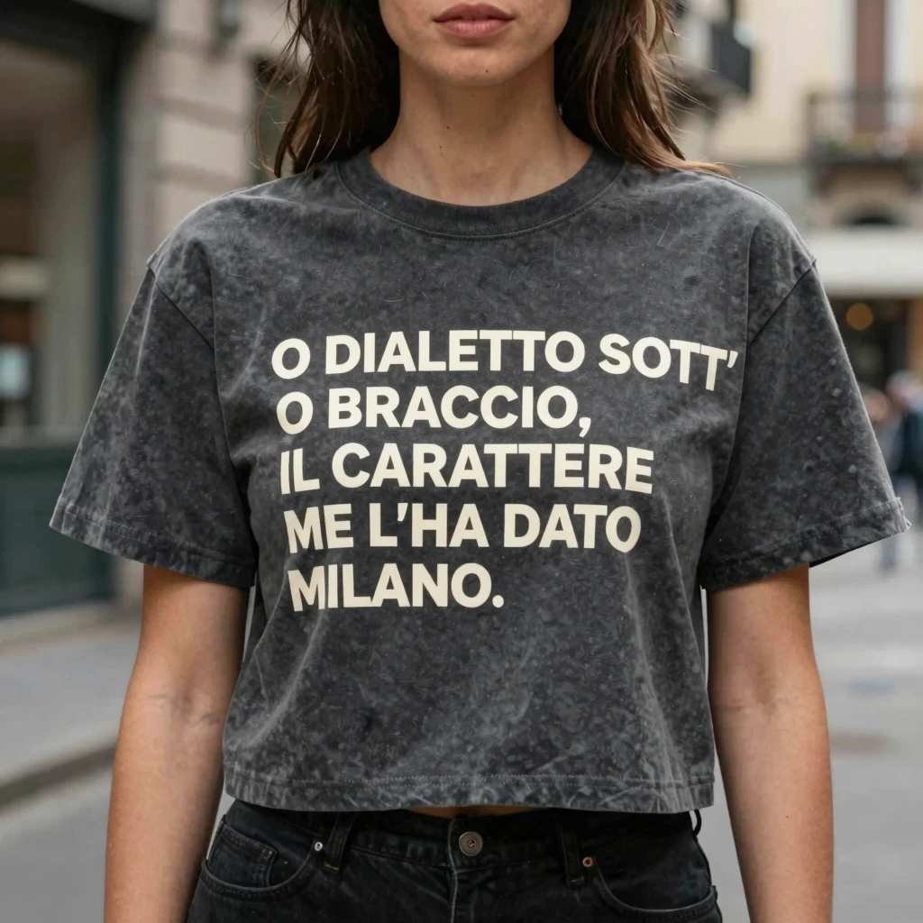 T-Shirt Donna Scollo V Nun mhanno rutt. Mi hanno costruita.