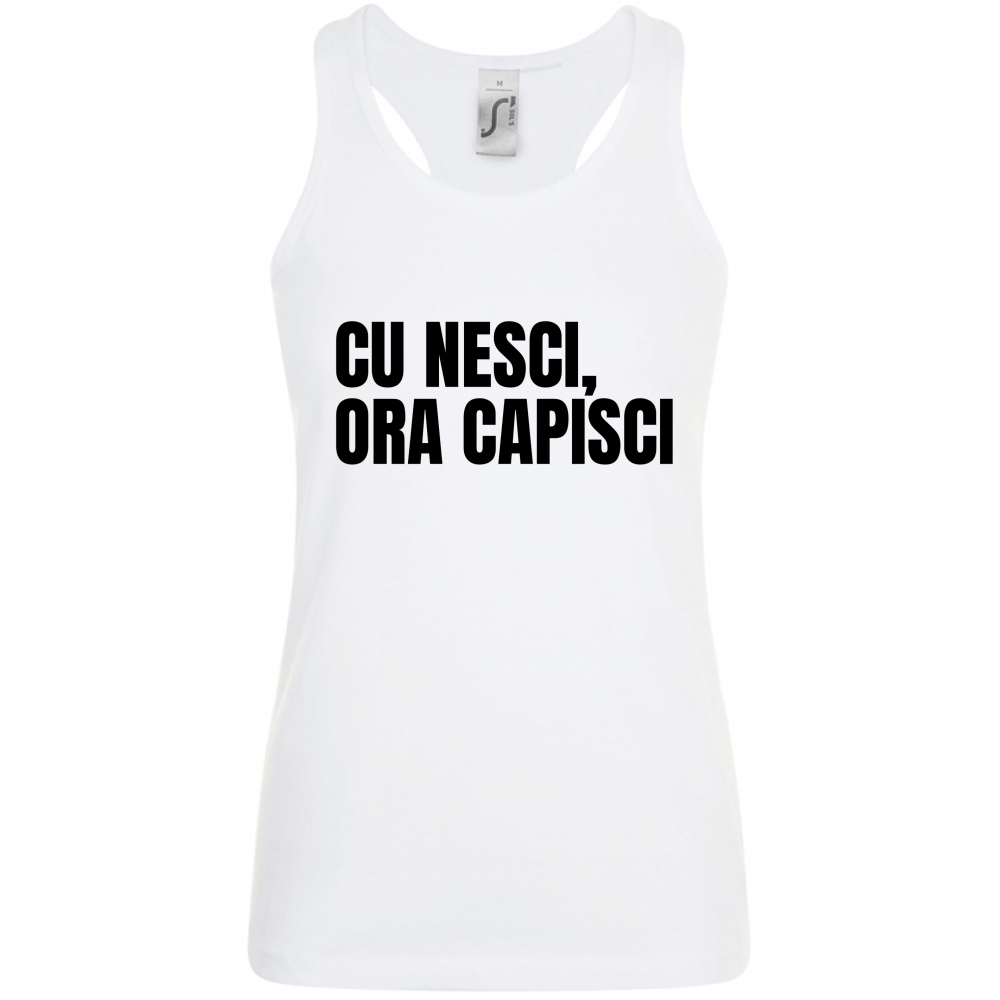 Canotta Donna CU NESCI,  ORA CAPISCI