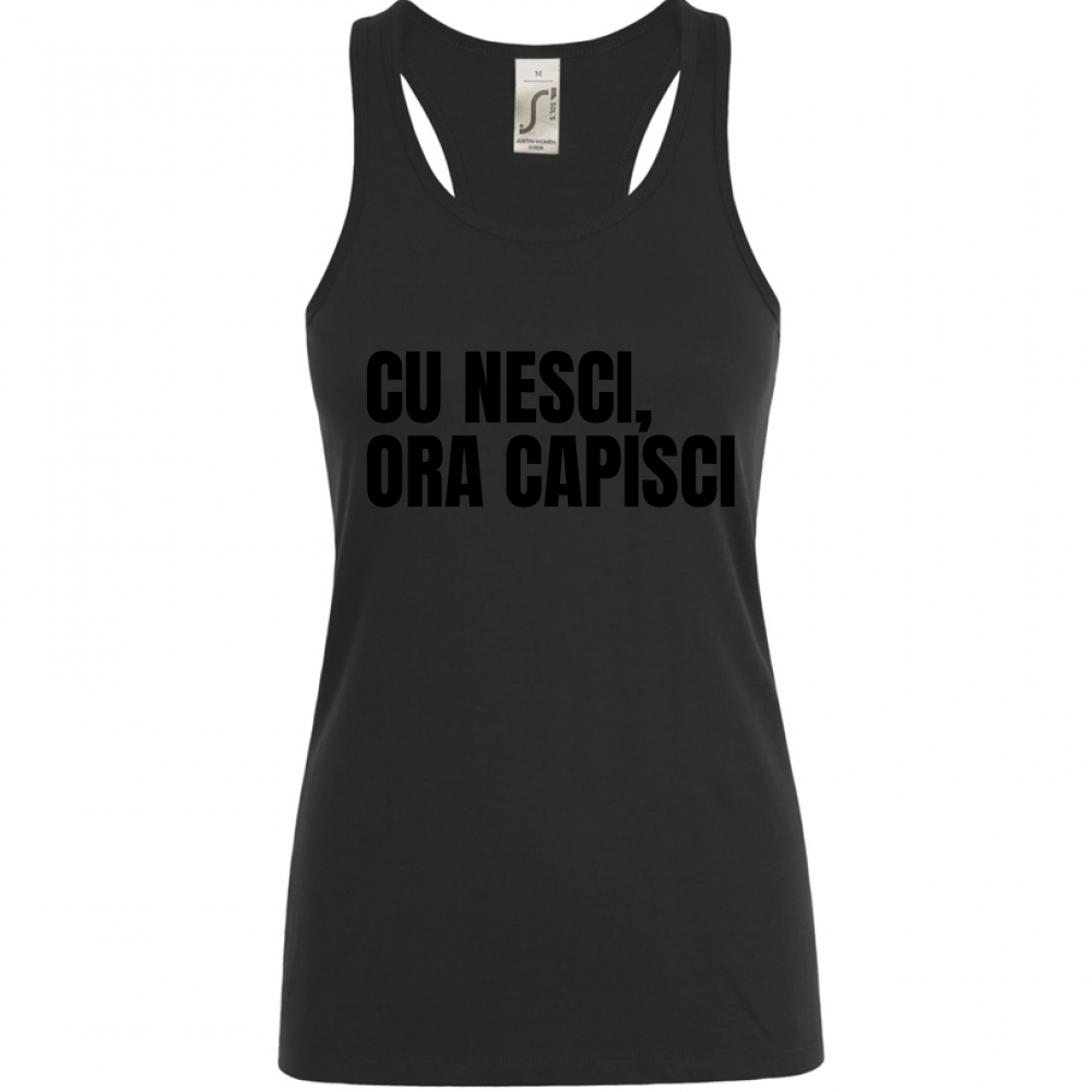 Canotta Donna CU NESCI,  ORA CAPISCI