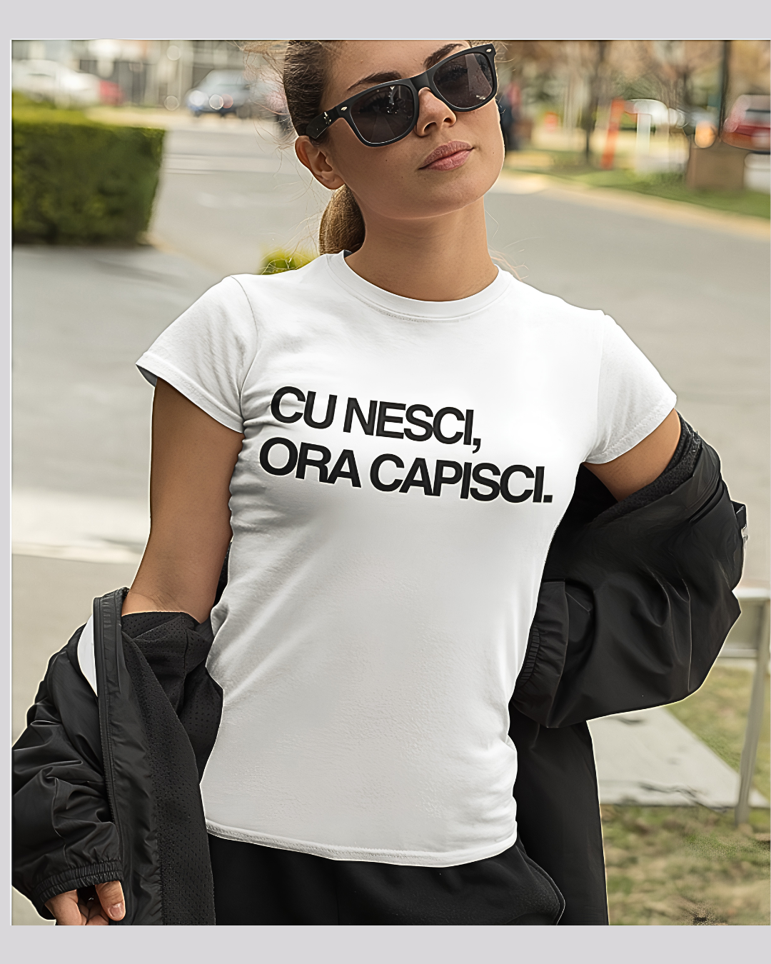 T-Shirt Unisex CU NESCI,  ORA CAPISCI.