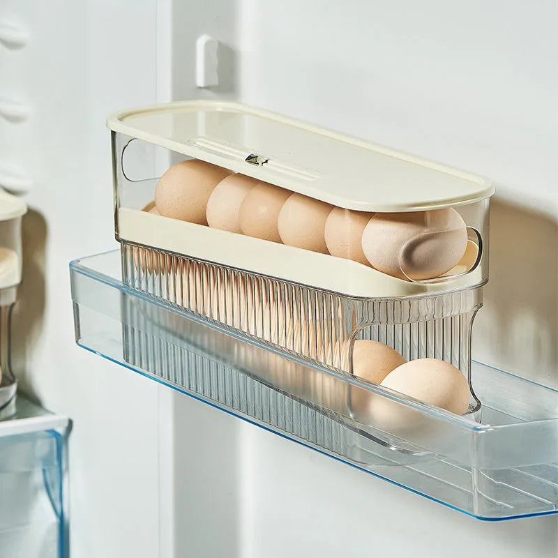 EggRoll Pro – Automatic Rolling Egg Dispenser & Fridge Organizer