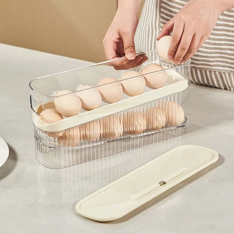 EggRoll Pro – Automatic Rolling Egg Dispenser & Fridge Organizer