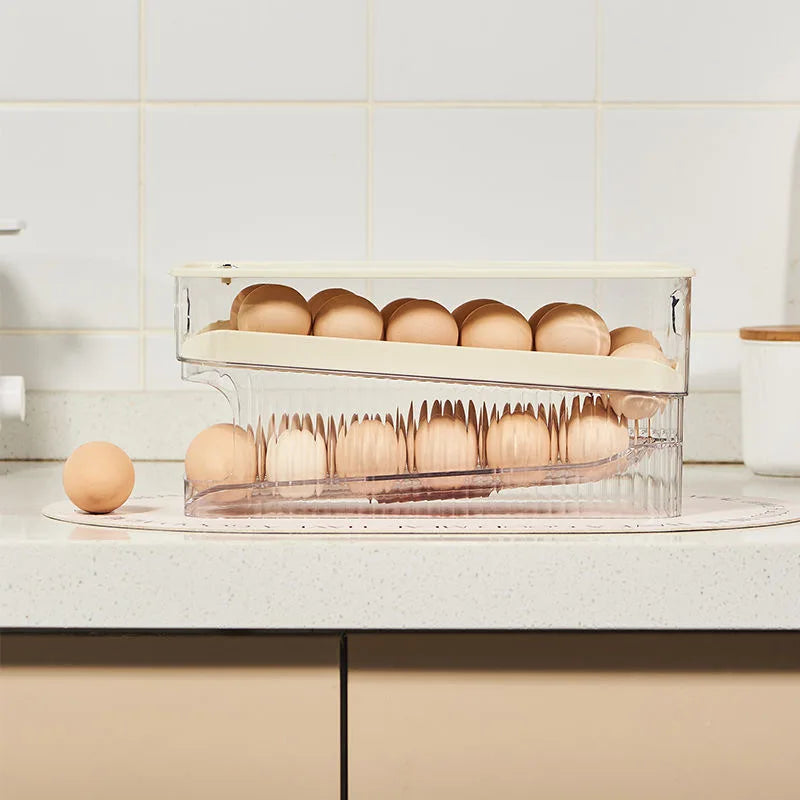 EggRoll Pro – Automatic Rolling Egg Dispenser & Fridge Organizer