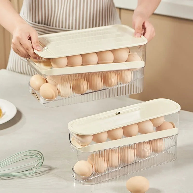 EggRoll Pro – Automatic Rolling Egg Dispenser & Fridge Organizer