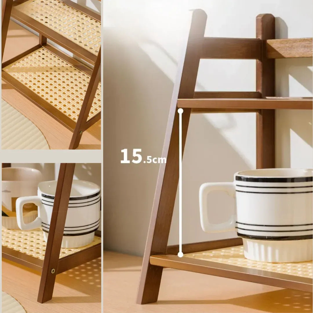 Rustico Duo – Wood Counter Organizer