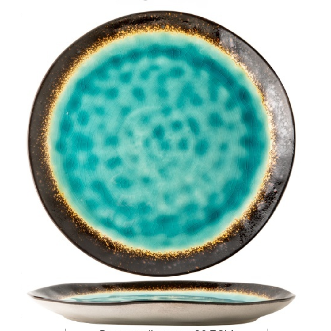 StoneLuxe – Retro Design Porcelain Dinner Plate
