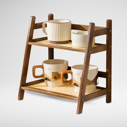 Rustico Duo – Wood Counter Organizer