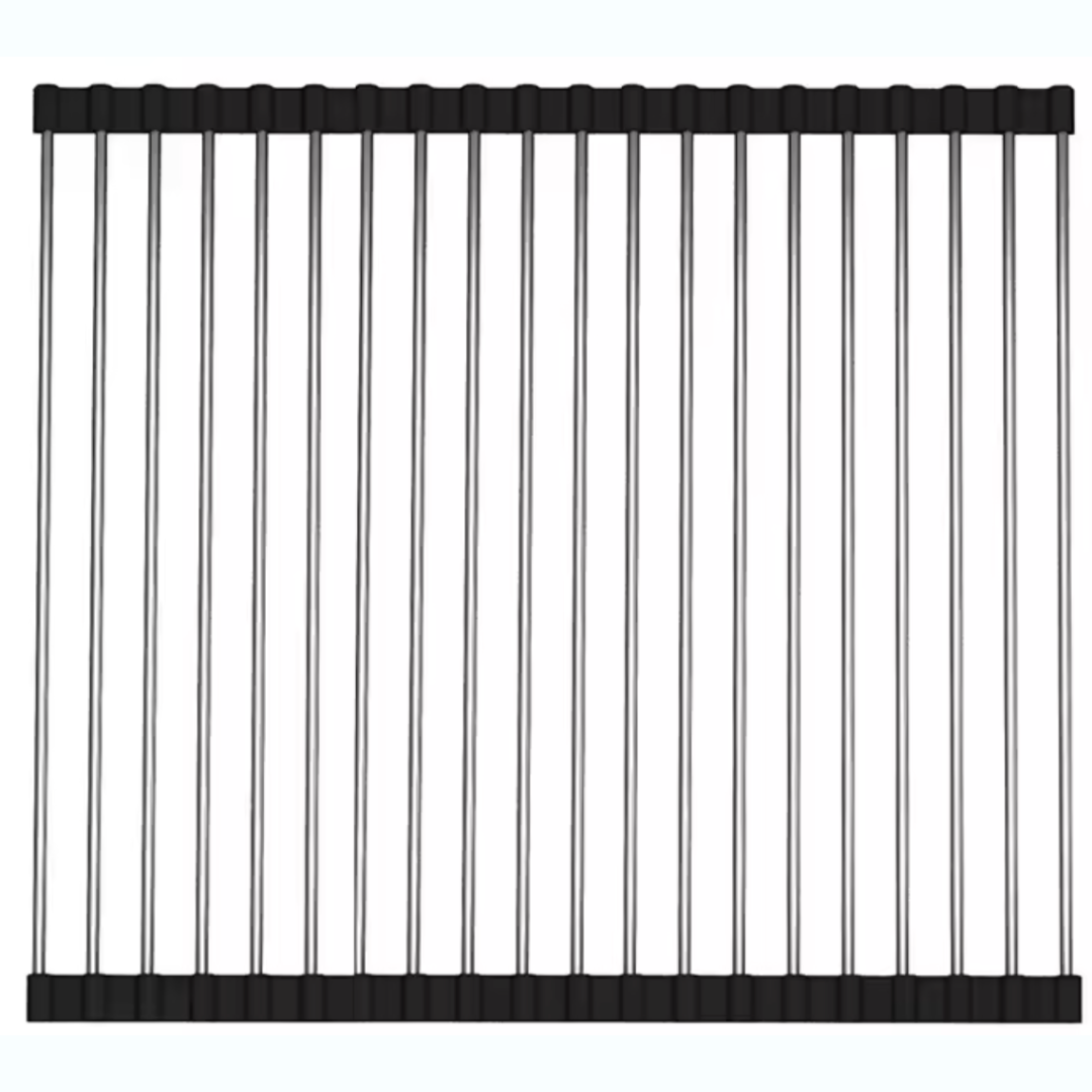 FlexiDry Pro – 304 Stainless Steel & Silicone Folding Sink Rack