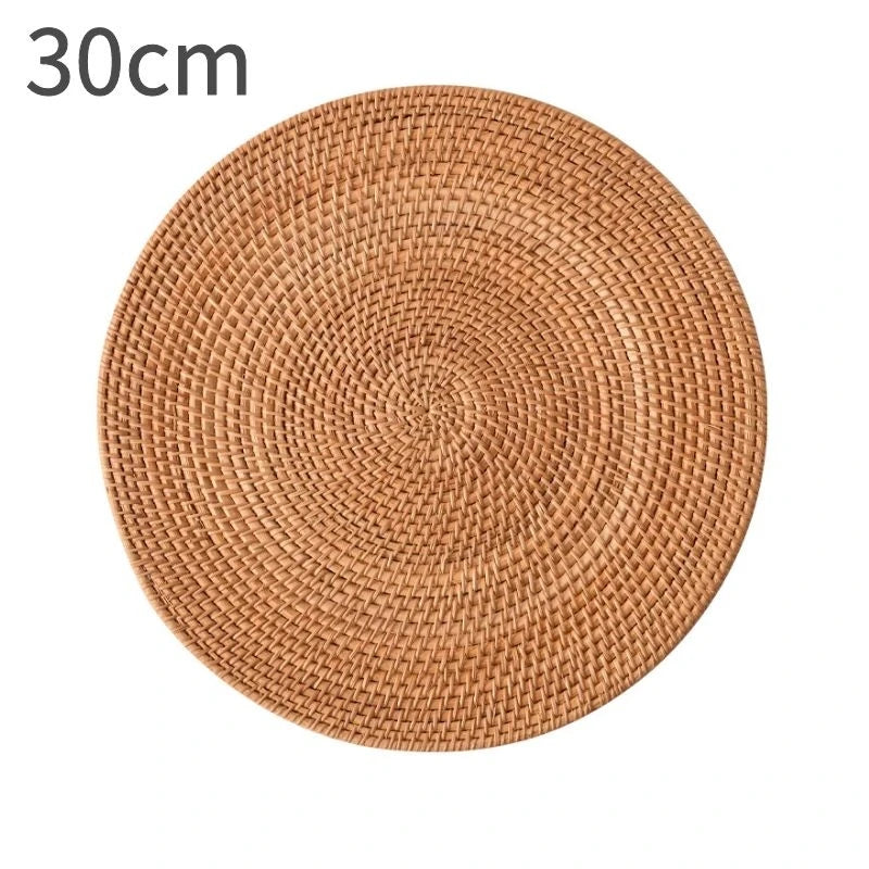 Organic Rattan Table Mat – Minimalist Placemat for Cutlery & Decor