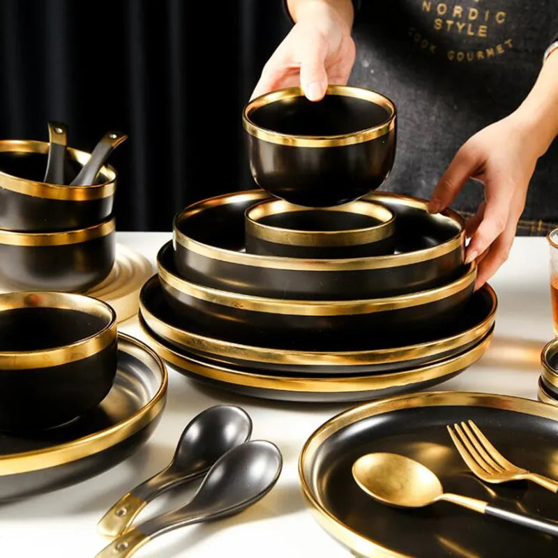 OroVivo Ceramic Dinner Set