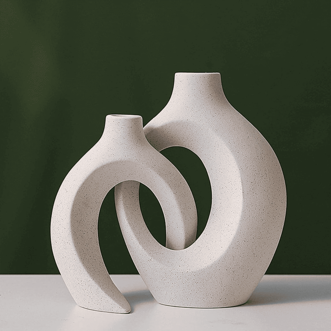 SnuggleVase™ – Nordic Interlocking Flower Vase Set
