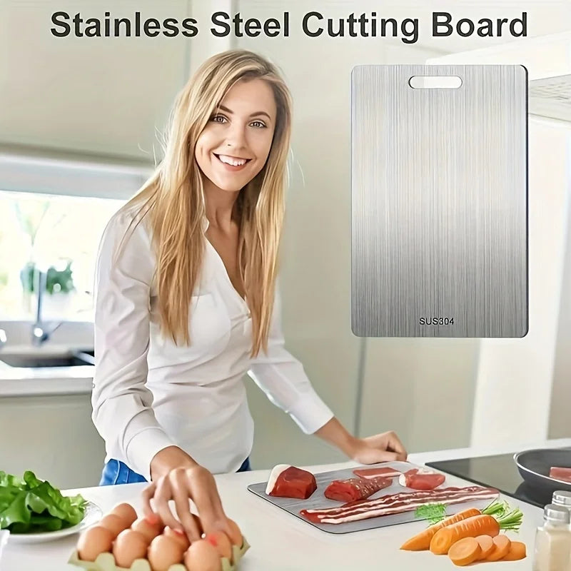 Chef’s Edge – Premium Stainless Steel Cutting Board (Single or 3-Piece Set)