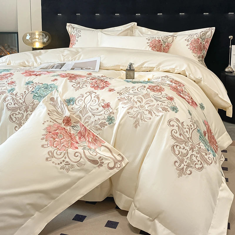 Elisa  Bedding Set 100% Cotton Chic Embroidery - New 2025