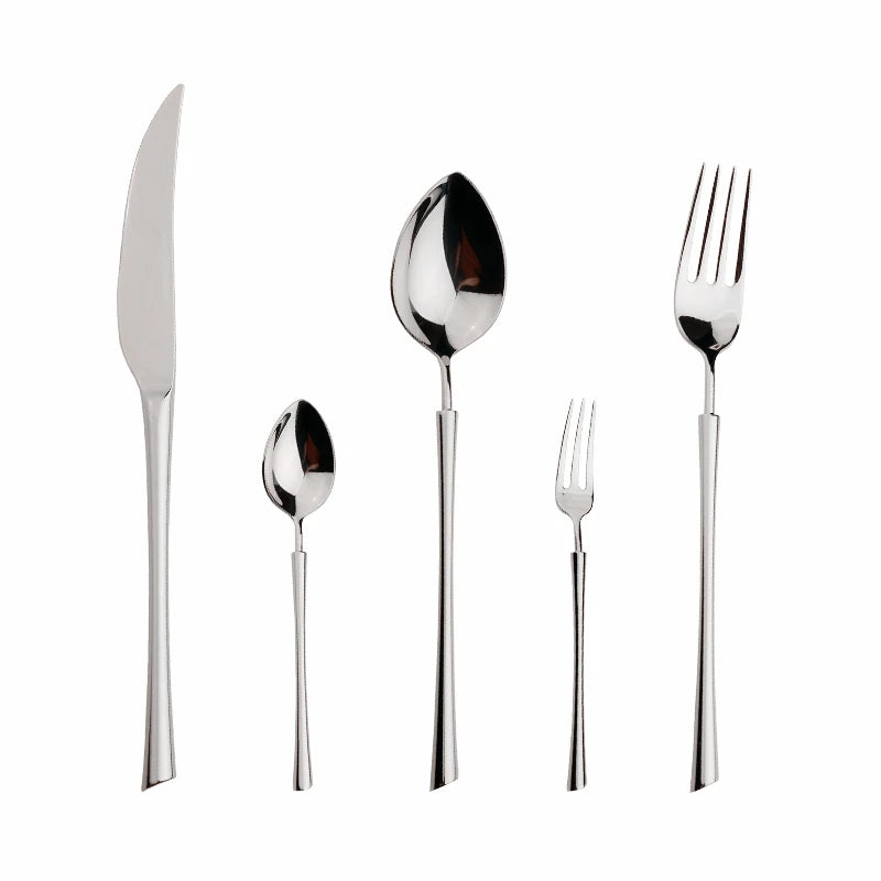 Shiny Gold 18/10 Stainless Steel Flatware Set