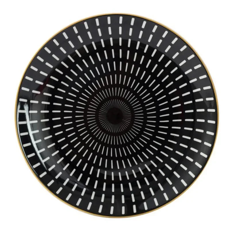 West Meal Plate – Geometric Porcelain Dining Dish