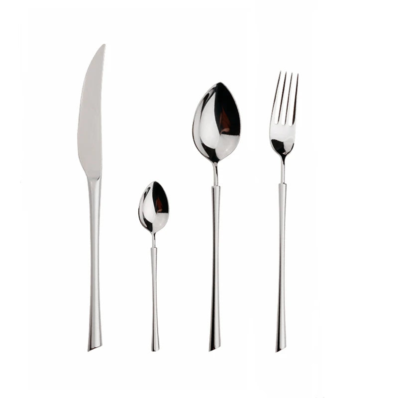 Shiny Gold 18/10 Stainless Steel Flatware Set