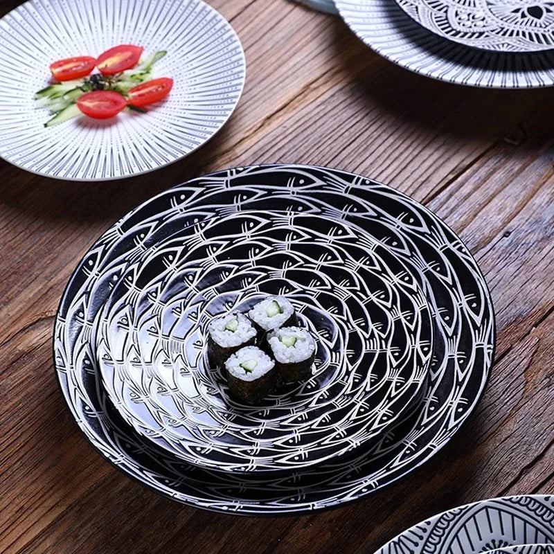 Sakana Japanese Ceramic Plate
