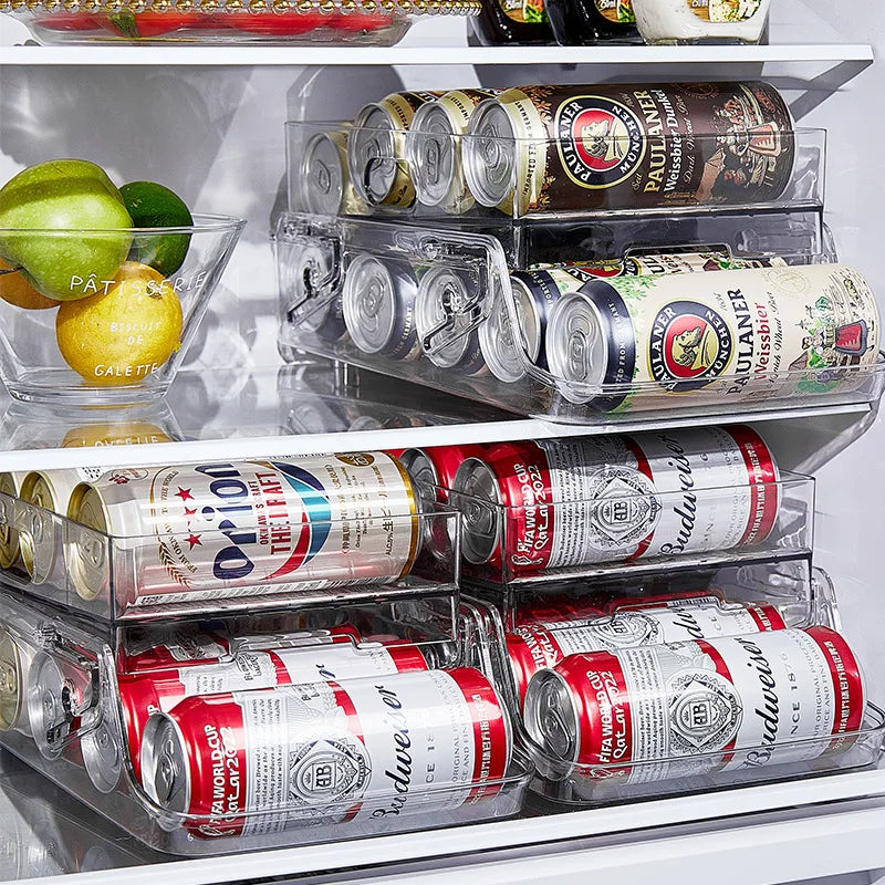 ChillRoll – Rolling Beverage Can Organizer for Fridge & Pantry
