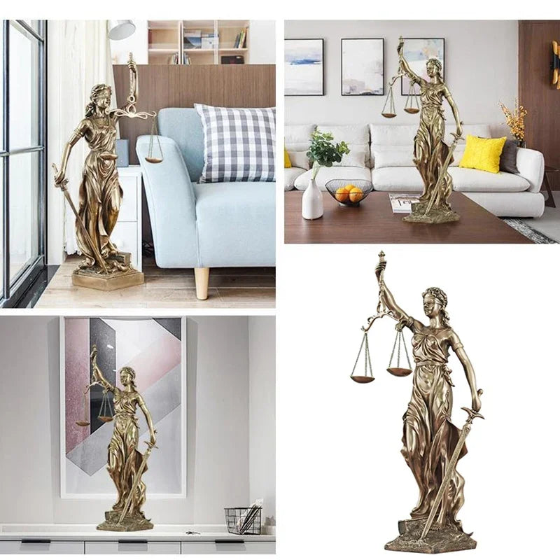 Justitia Themis – Goddess of Justice Resin Sculpture