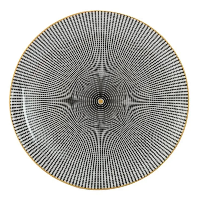 West Meal Plate – Geometric Porcelain Dining Dish