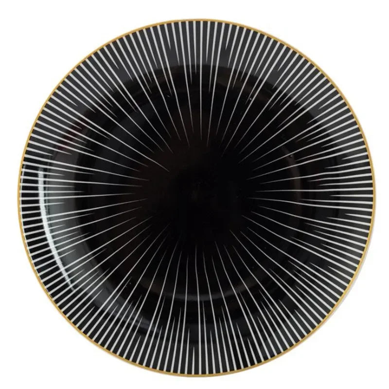 West Meal Plate – Geometric Porcelain Dining Dish