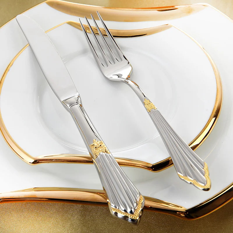Gildé Partial Gold Cutlery Set