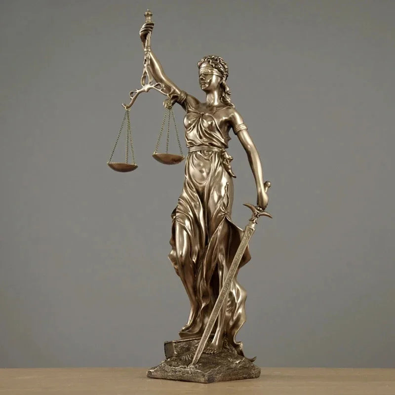 Justitia Themis – Goddess of Justice Resin Sculpture