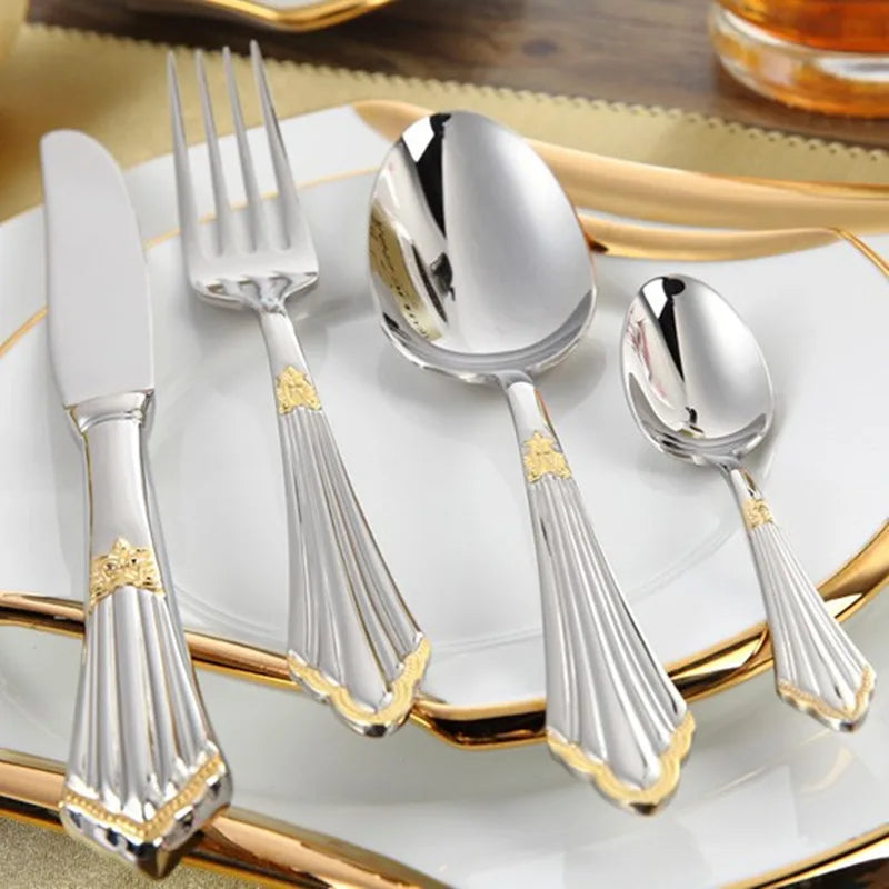 Gildé Partial Gold Cutlery Set
