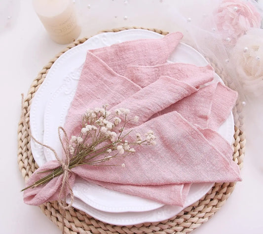Autumn Haze – Gauze Cotton Dinner Napkins (Set of 4)