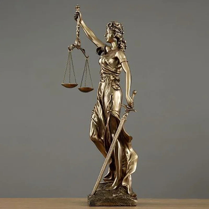 Justitia Themis – Goddess of Justice Resin Sculpture