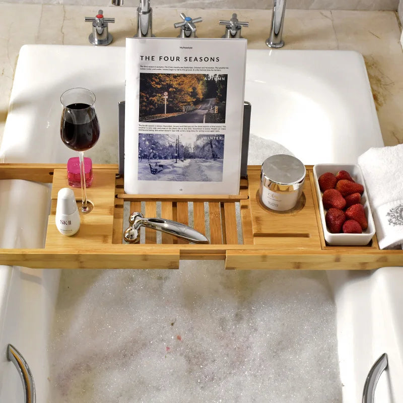 Elegance Bamboo Bath Tray 🇪🇺