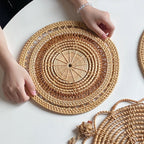 BohoNest™ – Handmade Rattan Woven Placemats