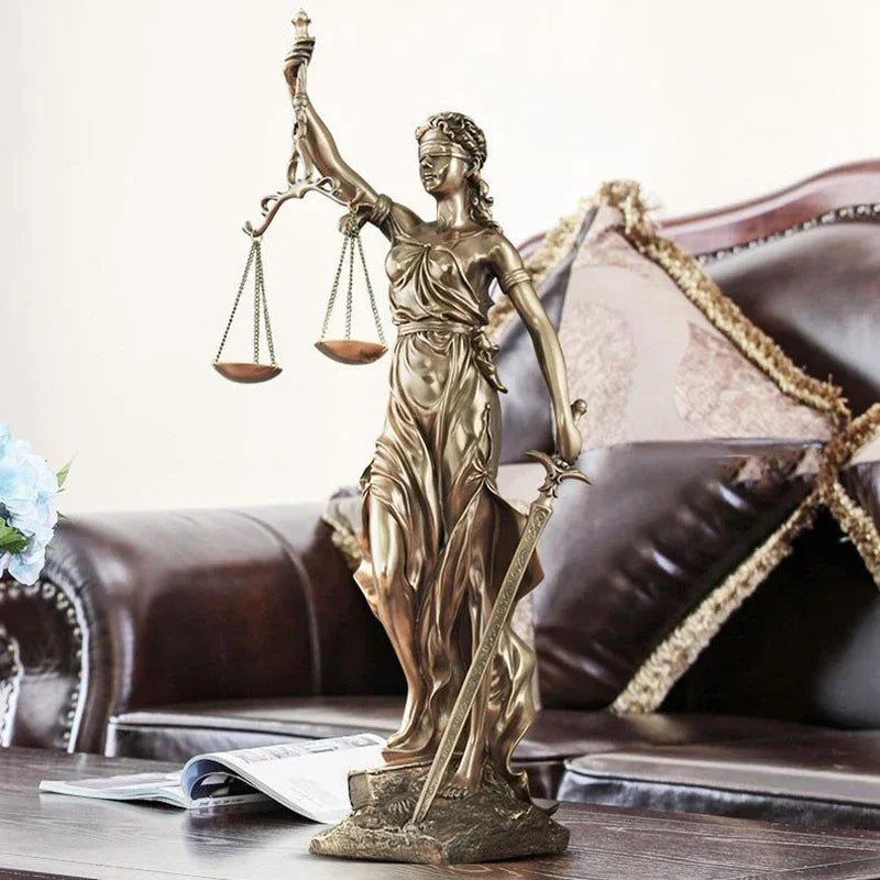 Justitia Themis – Goddess of Justice Resin Sculpture
