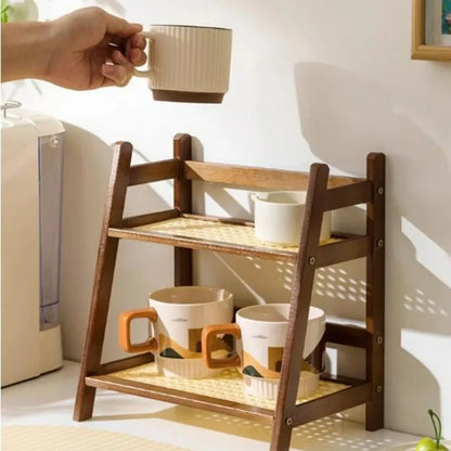Rustico Duo – Wood Counter Organizer