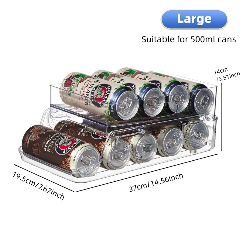 ChillRoll – Rolling Beverage Can Organizer for Fridge & Pantry