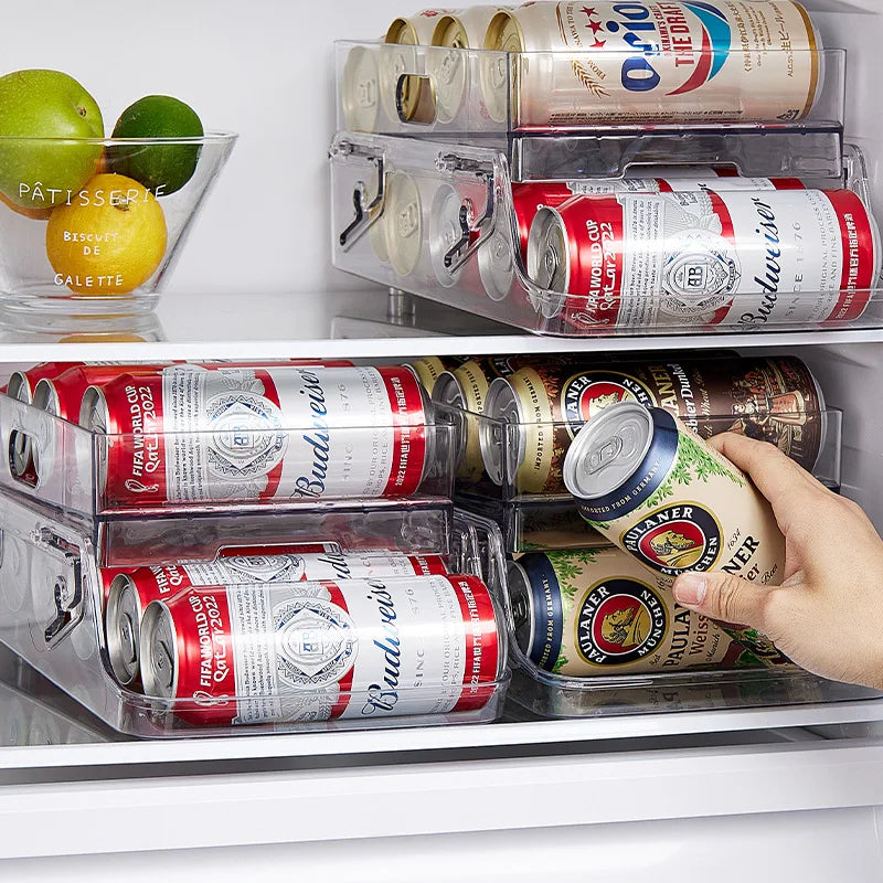 ChillRoll – Rolling Beverage Can Organizer for Fridge & Pantry
