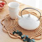 BohoNest™ – Handmade Rattan Woven Placemats