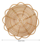 BohoNest™ – Handmade Rattan Woven Placemats