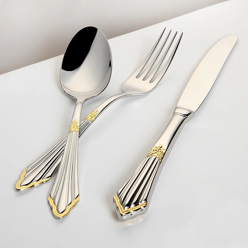 Gildé Partial Gold Cutlery Set