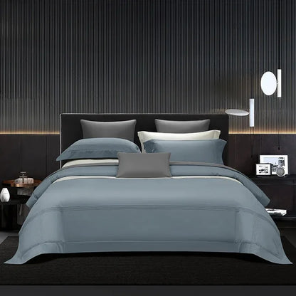 Blue Verona Bedding Set Cotton for All Seasons
