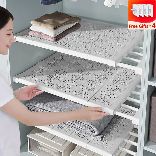 SpaceMax Organizer Adjustable Closet Organizer Space Saving