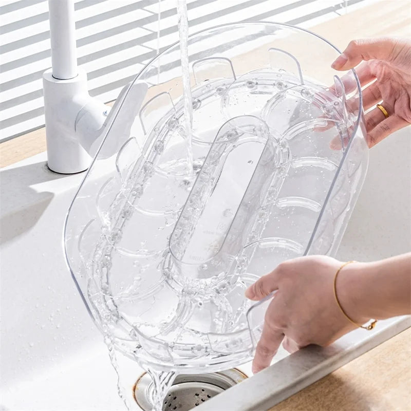 360° Rotating Lazy Susan Organizer – Clear Acrylic Turntable Storage Tray for Kitchen & Home