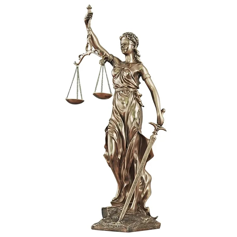 Justitia Themis – Goddess of Justice Resin Sculpture