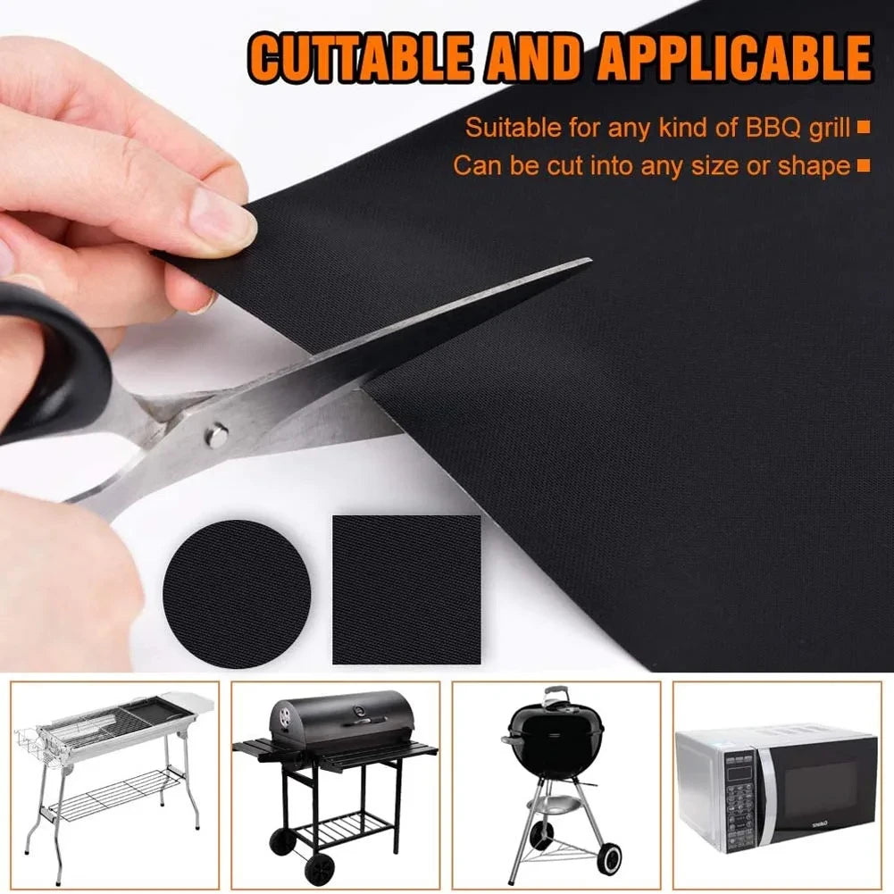 Non-Stick BBQ Grill Mat Set – Reusable, Safe & Versatile