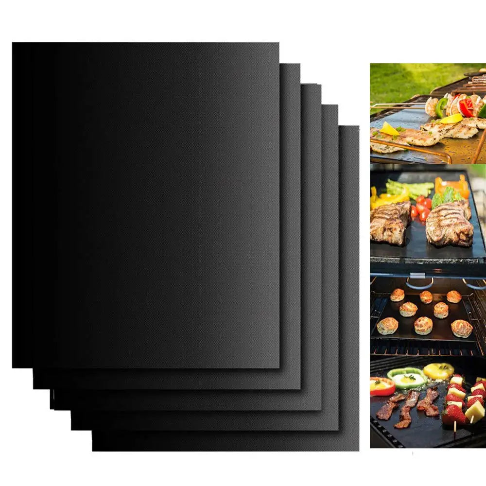 Non-Stick BBQ Grill Mat Set – Reusable, Safe & Versatile