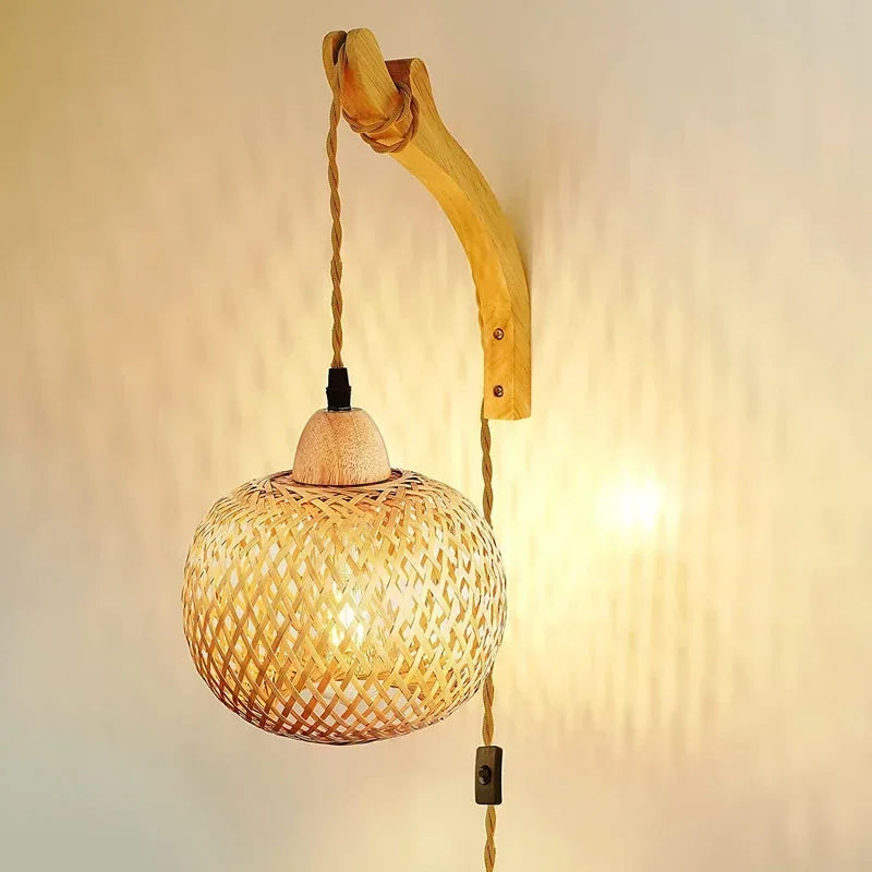 BambooLumi Lantern Wall Lamp