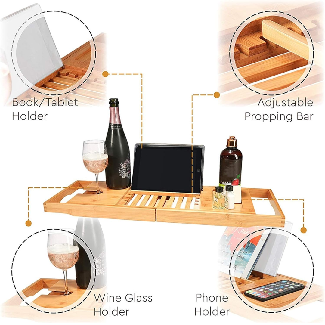 Elegance Bamboo Bath Tray 🇪🇺