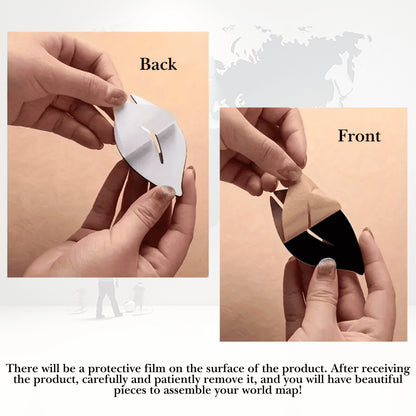 World Map Wall – 3D Acrylic World Map Wall Sticker