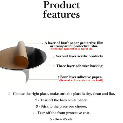 World Map Wall – 3D Acrylic World Map Wall Sticker